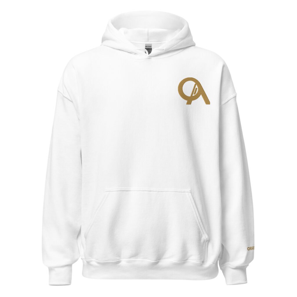hoodie premium oraxis signature blanc